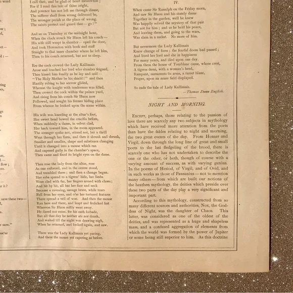 Angel Night Print by R. Brend’amour 1875 vintage art - Picture 10 of 13